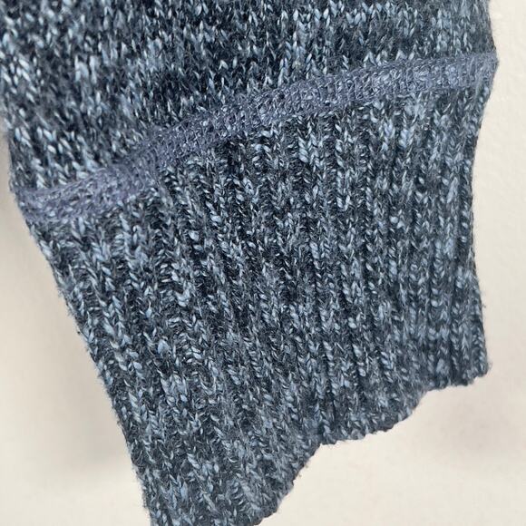 Buffalo David Bitton Blue Speckled Collared Knit Men's Sweater Long-Sleeved Med - Picture 12 of 16